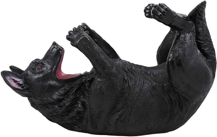Ebros Gift Ebros German Shepherd Dog Wine Bottle Holder Kitchen Decor (Black)