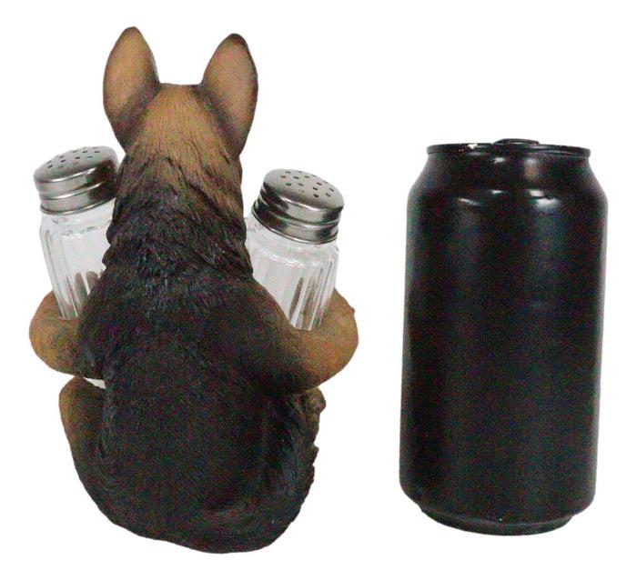 Ebros Gift Ebros German Shepherd Police Canine Unit Dog Salt And Pepper Shaker Statue 6"H
