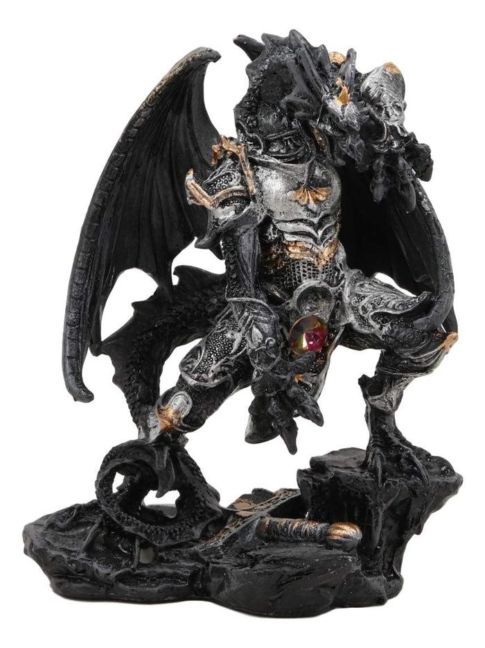 Ebros Gift Ebros Ghost Elemental Dragon With Battle Armor And Long Sword Letter Opener Statue