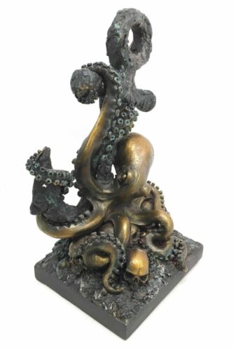 Ebros Gift Ebros Giant Deep Sea Octopus Kraken Hauling Anchor Decorative Paperweight Figurine
