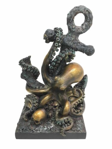 Ebros Gift Ebros Giant Deep Sea Octopus Kraken Hauling Anchor Decorative Paperweight Figurine