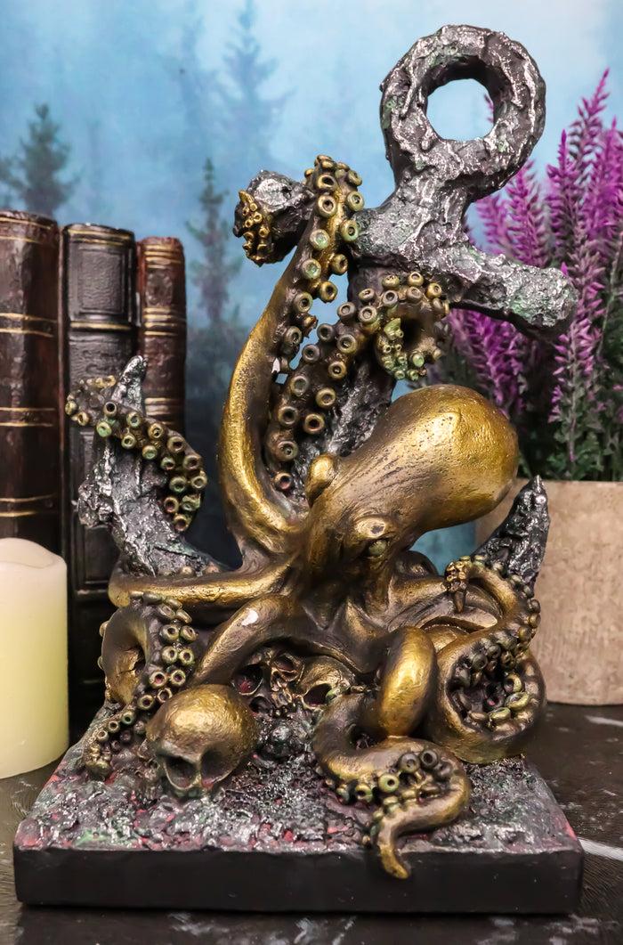 ebros gift Ebros Giant Deep Sea Octopus Kraken Hauling Anchor Decorative Paperweight Figurine