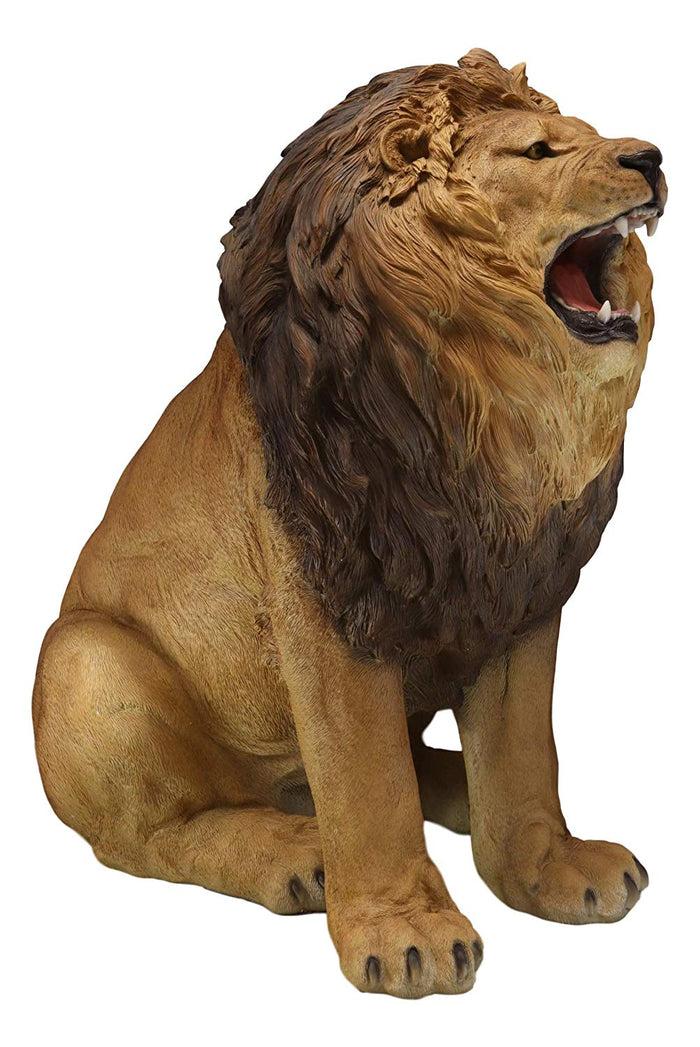 Ebros Gift Ebros Giant King Of The Jungle Ferocious Roaring Lion Realistic Statue 41"Tall Decor