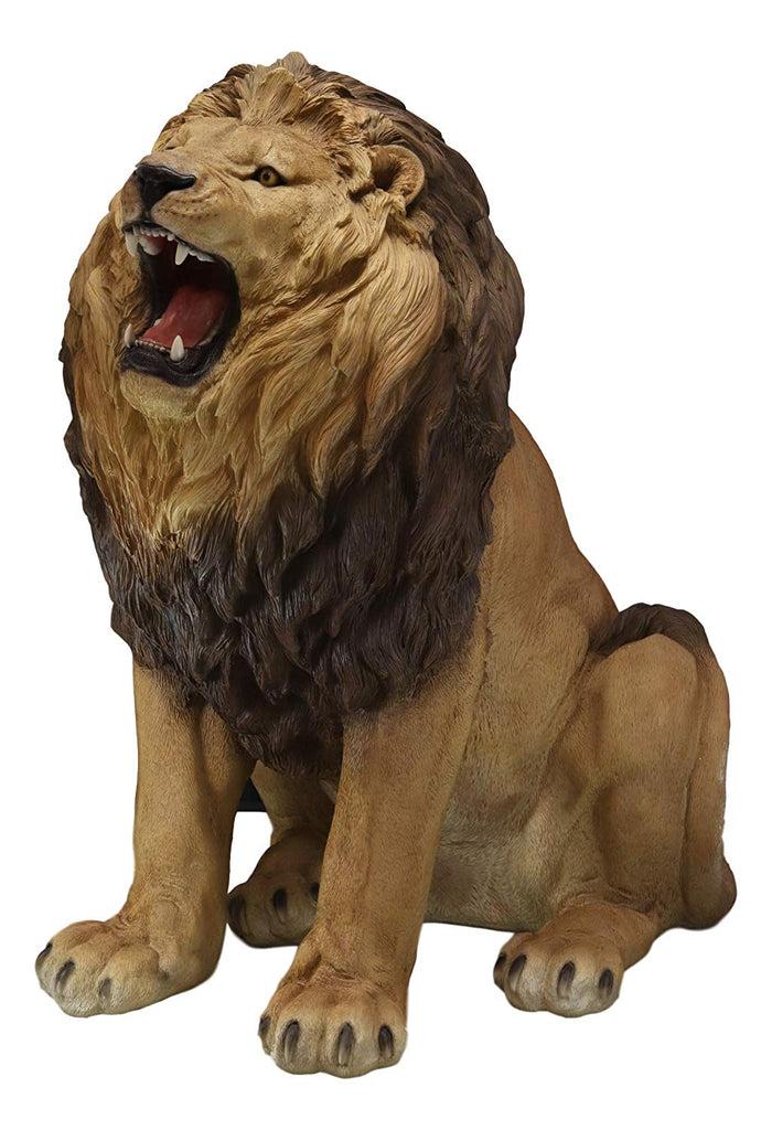 ebros gift Ebros Giant King Of The Jungle Ferocious Roaring Lion Realistic Statue 41"Tall Decor