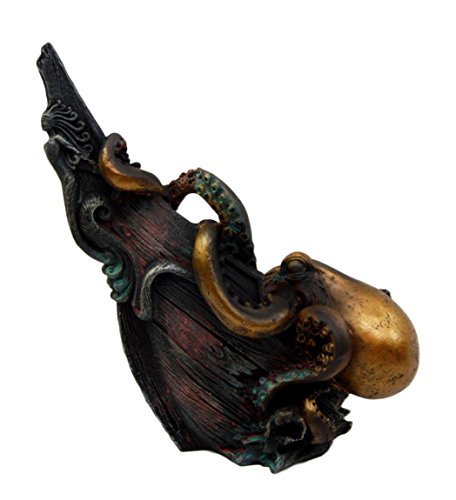 Ebros Gift Ebros Giant Octopus Kraken Sinking Ship Decorative Paperweight Figurine 7.5" H