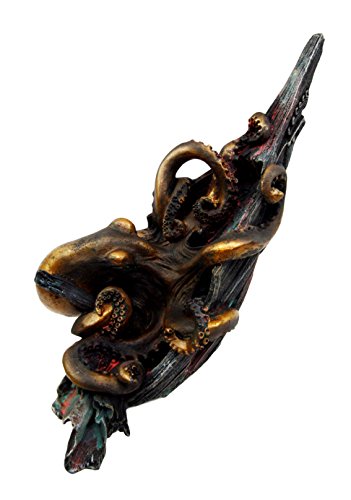 Ebros Gift Ebros Giant Octopus Kraken Sinking Ship Decorative Paperweight Figurine 7.5" H