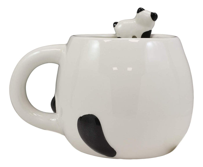 Ebros Gift Ebros Giant Panda Bear Ceramic Coffee Mug With Sleeping Cub Latch On Spoon Set