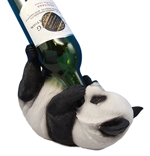 Ebros Gift Ebros Giant Panda Bear Decorative Wine Bottle Holder Rack Figurine