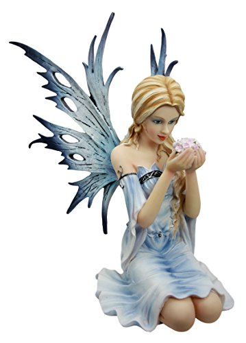 ebros gift Ebros Gift 10.75" Tall Purple Dahlia Flower Petal Gorgeous Tribal Fairy Goddess Figurine