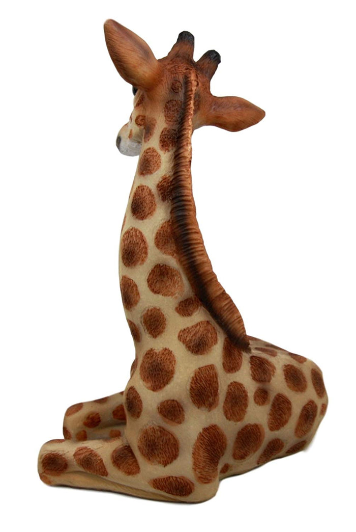 Ebros Gift Ebros Gift 10" Tall Sitting Safari Adorable Giraffe Decorative Figurine Wild Life Animal Giraffes Collectible