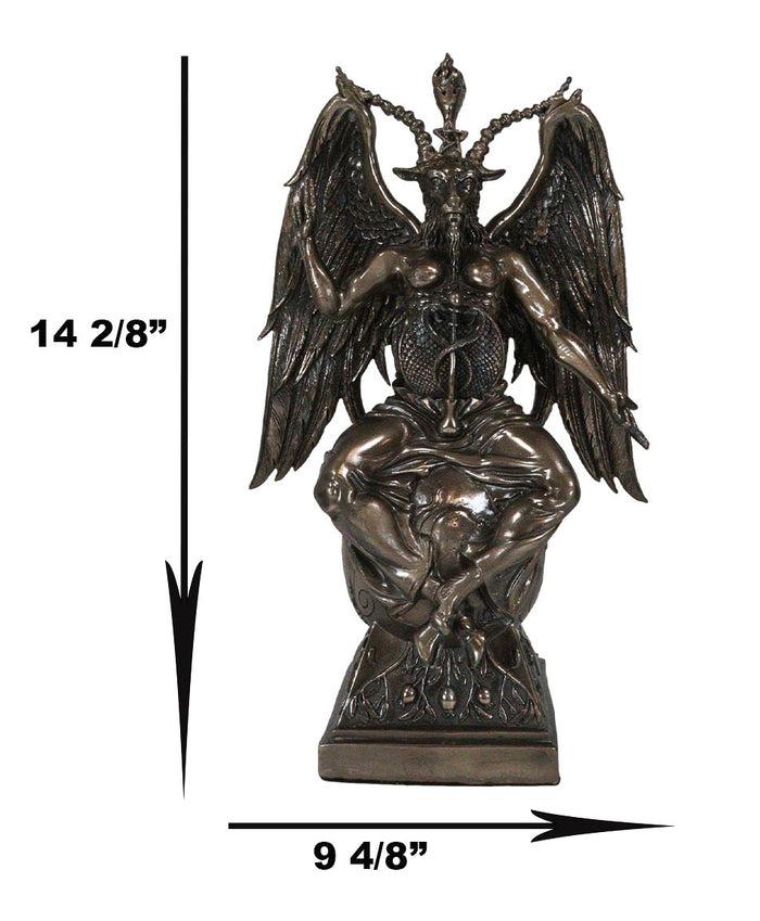Ebros Gift Ebros Gift 15" Height Large Baphomet On Globe Statue Sabbatic Goat Figurine