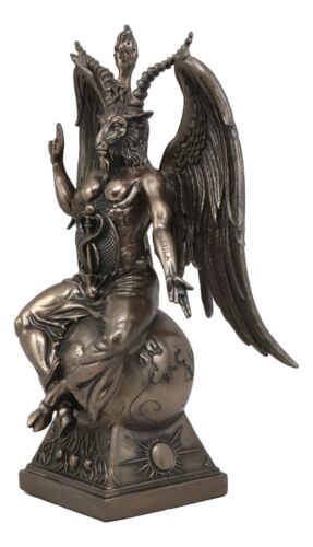 Ebros Gift Ebros Gift 15" Height Large Baphomet On Globe Statue Sabbatic Goat Figurine