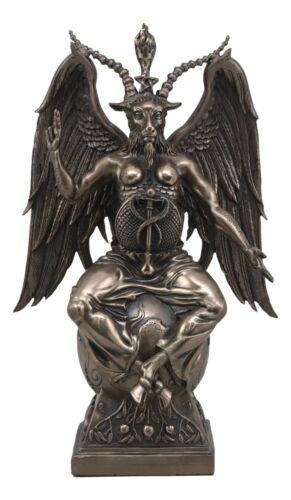 Ebros Gift Ebros Gift 15" Height Large Baphomet On Globe Statue Sabbatic Goat Figurine