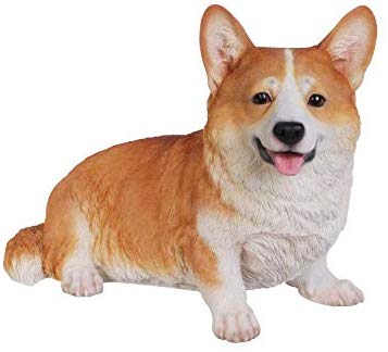 ebros gift Ebros Gift 18.8" Long Realist Welsh Corgi Dog Home Decor Resin Figurine