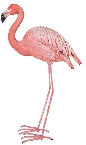 ebros gift Ebros Gift 27.2" Tall Realist Look Flamingo Standing Resin Figurine Statue