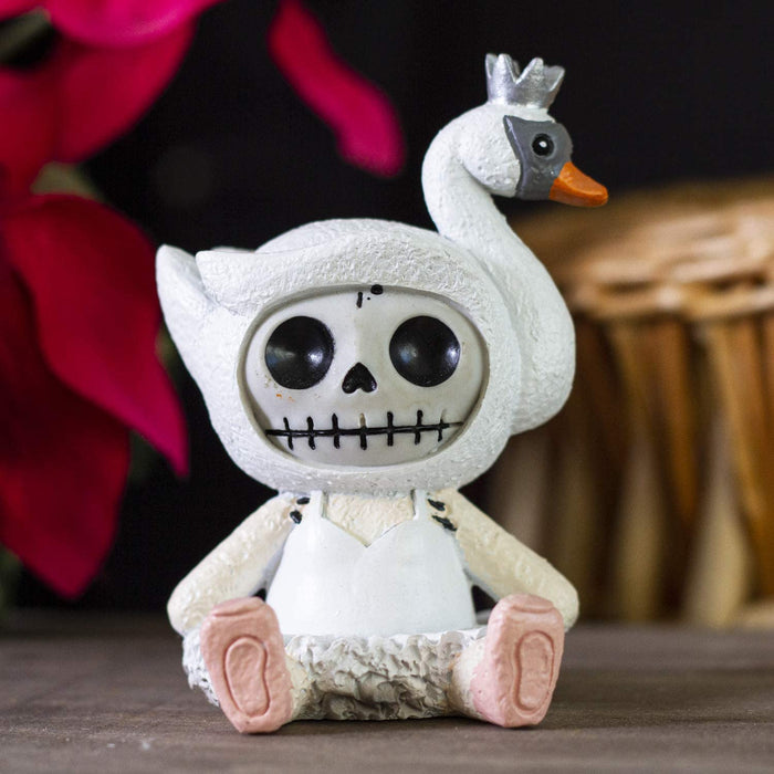 Ebros Gift Ebros Gift 3.5" H Tall Furrybones Odette The Graceful White Swan Lake Princess Ballerina Collectible Figurine