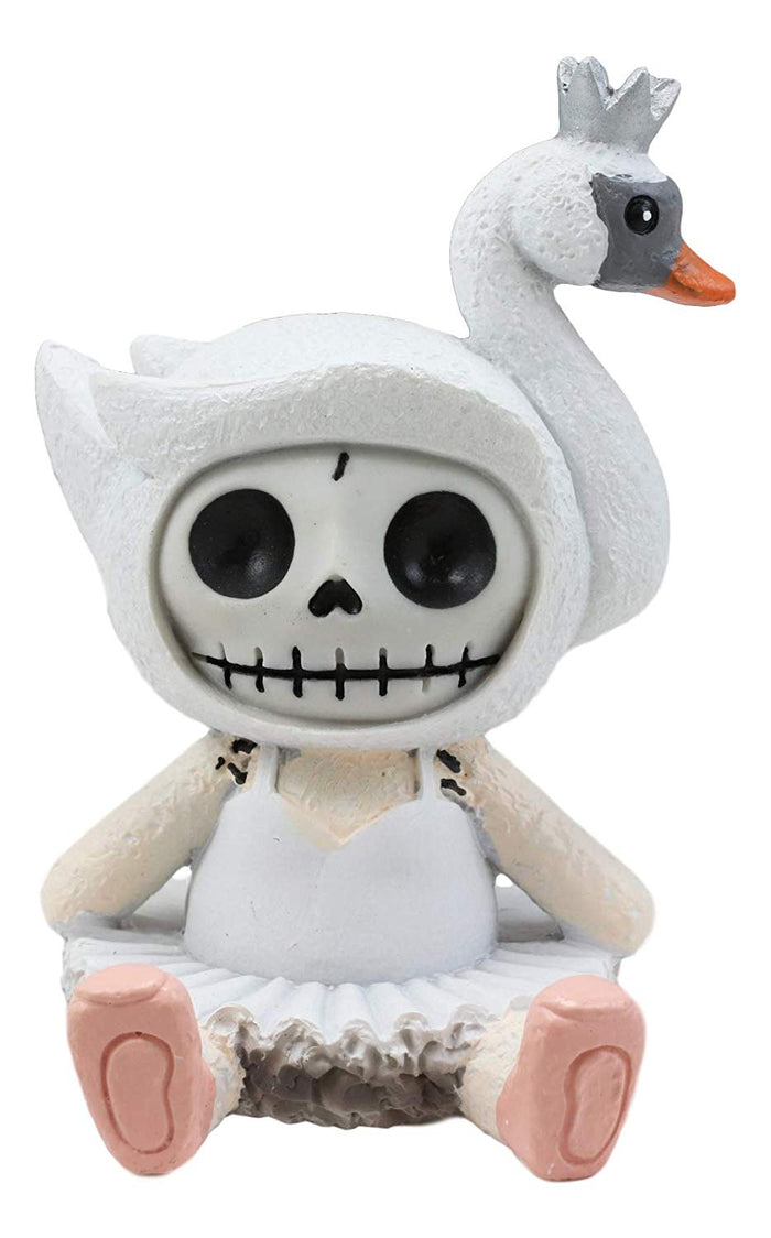 ebros gift Ebros Gift 3.5" H Tall Furrybones Odette The Graceful White Swan Lake Princess Ballerina Collectible Figurine