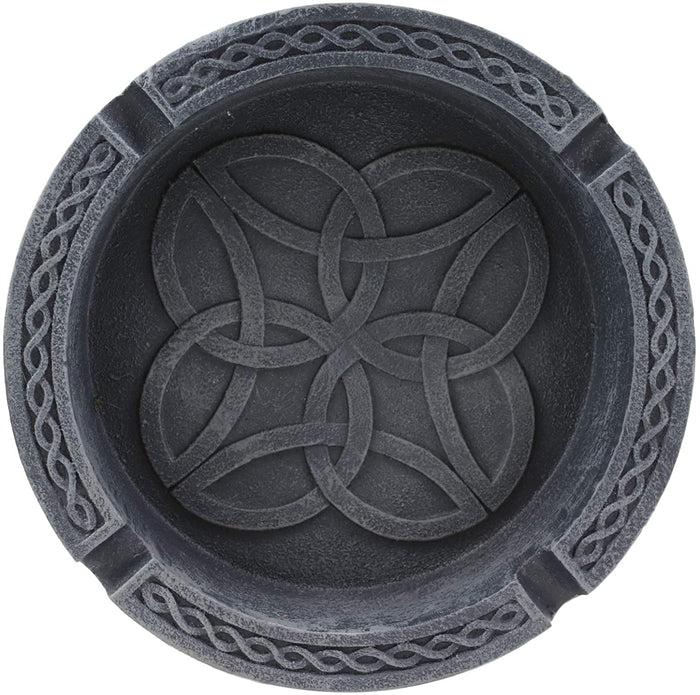 Ebros Gift Ebros Gift 5" D Round Celtic Tribal Knotwork Dara Knots Design Ashtray