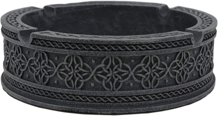 Ebros Gift Ebros Gift 5" D Round Celtic Tribal Knotwork Dara Knots Design Ashtray