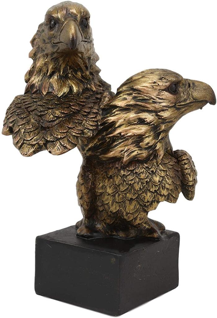 Ebros Gift Ebros Gift 6" Tall Bald Eagle And Eaglet Head Bust Figurine With Black Pedestal