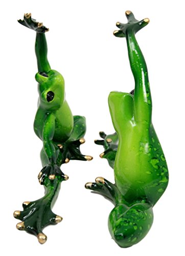 Ebros Gift Ebros Gift Active Yoga Frog Couple Stretching Decorative Figurine Set
