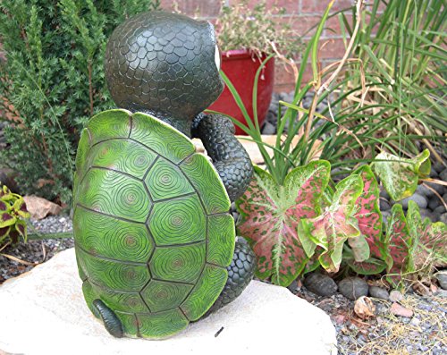 Ebros Gift Ebros Gift Adorable Baby Turtle Tortoise Holding Solar Lantern Garden Path Lighter Statue
