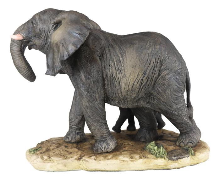 Ebros Gift Ebros Gift African Savanna Majestic Elephant With Young Calf Figurine 8.5" L