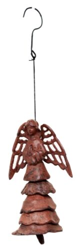 Ebros Gift Ebros Gift Aluminum Gabriel Angel Wind Chime Aluminum Angel Messenger Outdoor Safe Wind Chime Home Patio Garden Decor 7.25" H