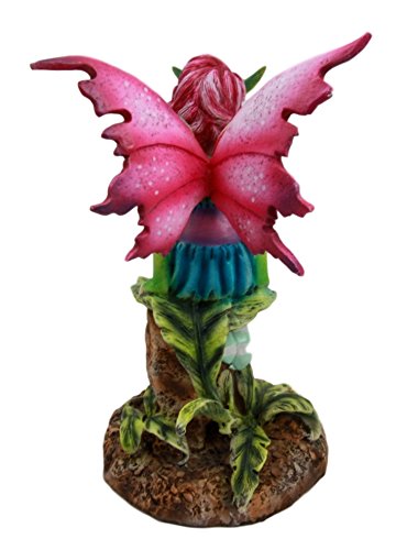 Ebros Gift Ebros Gift Amy Brown Magenta Forest Fairy With Flirting Hummingbird Figurine 6"H