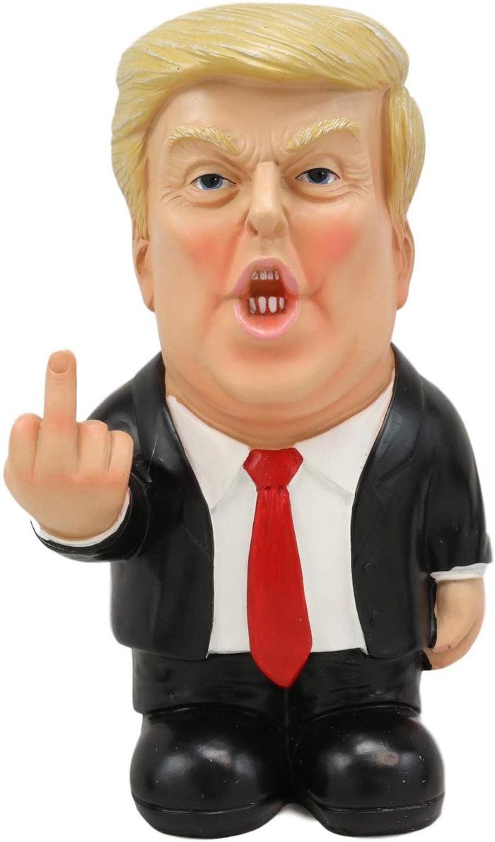 Ebros Gift Ebros Gift 'Angry At The World' USA President Donald Trump Flipping The Bird Sign Statue