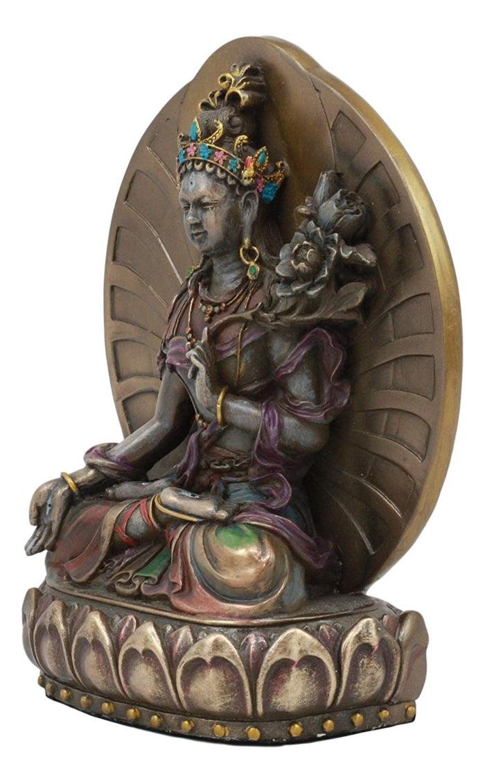 Ebros Gift Ebros Gift Arya White Tara Tibetan Buddha Figurine Female Bodhisattva Figurine