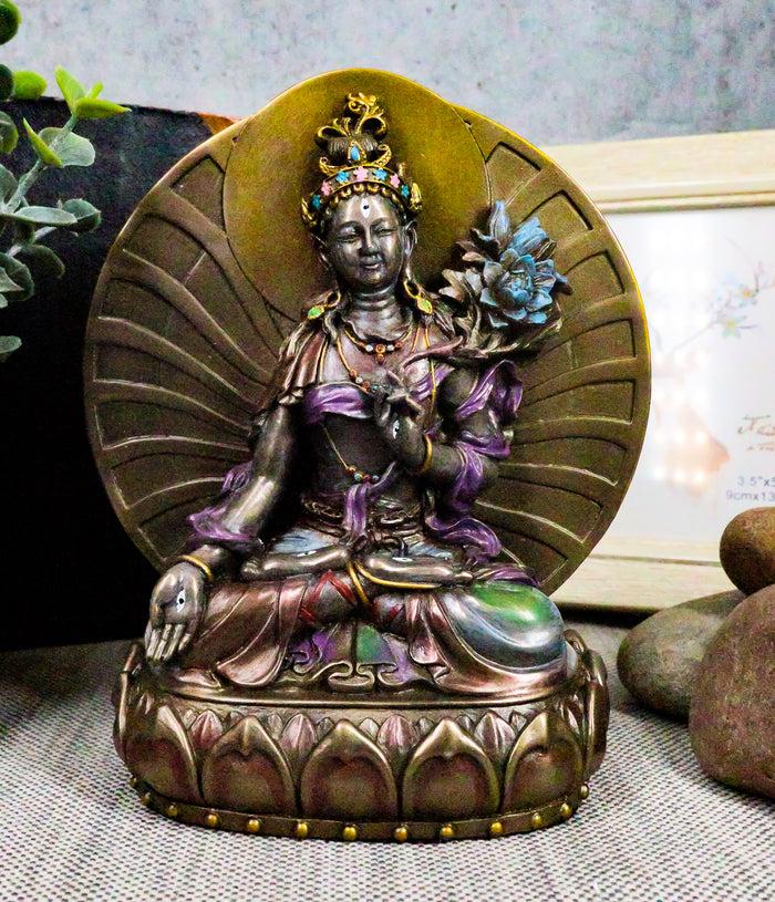 ebros gift Ebros Gift Arya White Tara Tibetan Buddha Figurine Female Bodhisattva Figurine