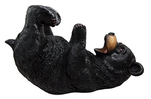 Ebros Gift Ebros Gift Big Black Bear Wine Oil Bottle Holder Figurine 10"Long Home Decor