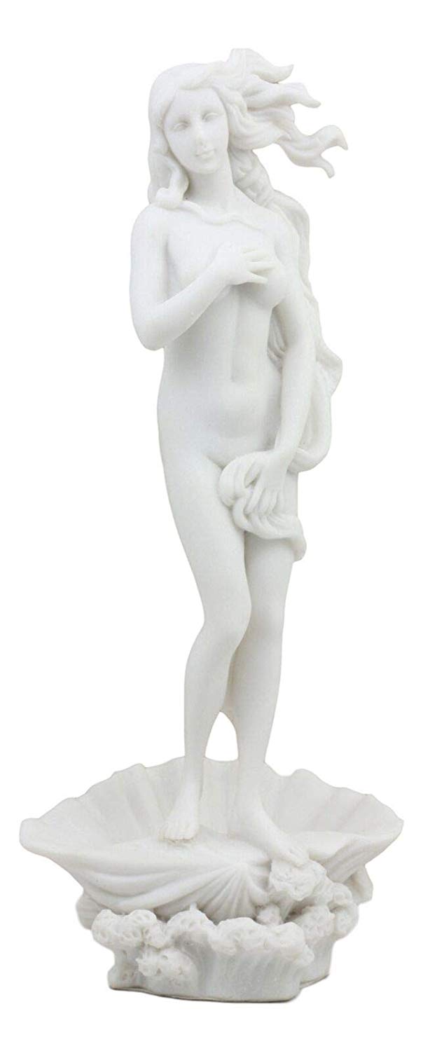 Ebros Gift Ebros Gift Birth Of Venus Statue Inspired By Botticelli Figurine Of Aphrodite Making Up The Uffizi Museum Decor Sculpture Greek Roman Gods And Goddesses Theme Off White Resin
