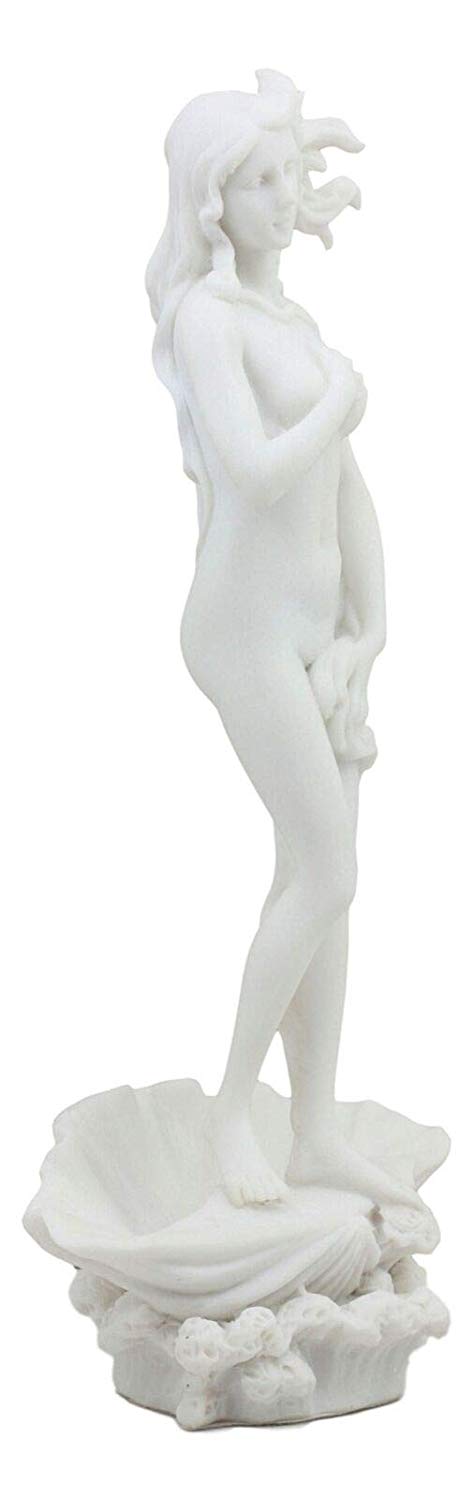 Ebros Gift Ebros Gift Birth Of Venus Statue Inspired By Botticelli Figurine Of Aphrodite Making Up The Uffizi Museum Decor Sculpture Greek Roman Gods And Goddesses Theme Off White Resin