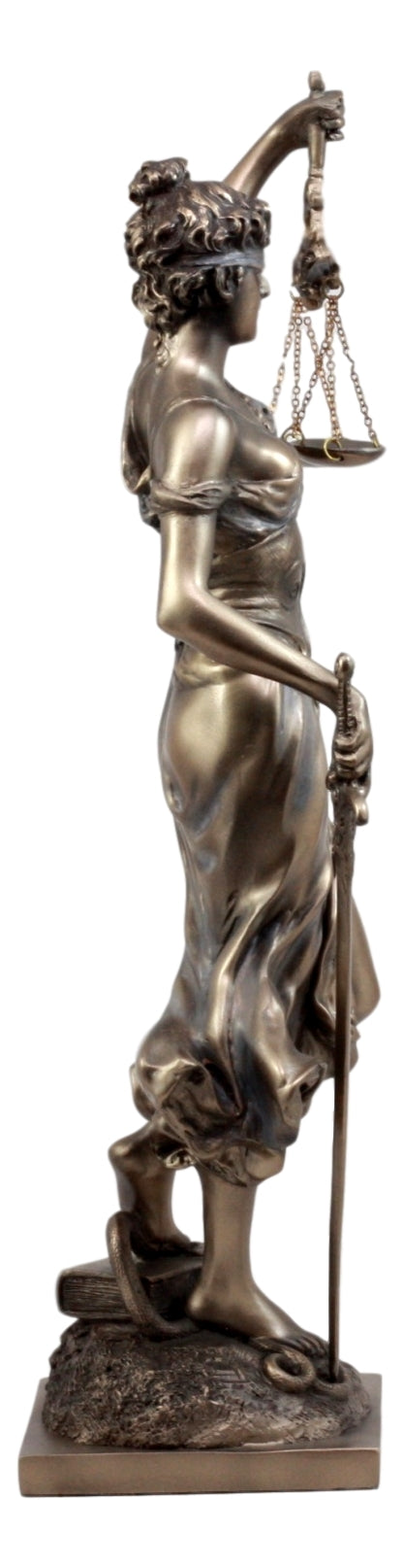 Ebros Gift Ebros Gift Bronzed Resin Greek Goddess Lady Of Justice Statue 13.5"H La Justicia Dike Figurine