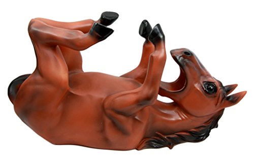 Ebros Gift Ebros Gift Brown Chestnut Equestrian Stallion Horse Wine Bottle Holder Caddy Figurine