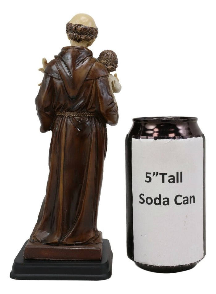Ebros Gift Ebros Gift Catholic Church Saint Anthony Of Padua Carrying Baby Jesus And Lily Flowers Statue 8.25" Tall