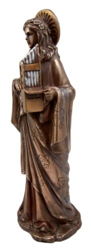 Ebros Gift Ebros Gift Catholic Saint Cecilia Figurine 10"H Patroness Of Musicians Roman Martyr Sculpture