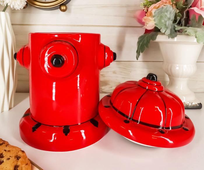 Ebros Gift Ebros Gift Ceramic Fire Hydrant Treat Cookie Jar Decorative Figurine 10"H