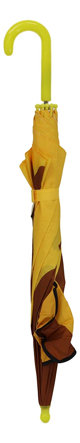 Ebros Gift Ebros Gift Children Kids Animated Colorful Pop Up Umbrella 33" Diameter Animal Themed Umbrellas With 3D Ears Or Eyes Fun Child Friendly Playing In The Rain (Yellow King Of The Jungle Lion)