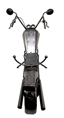 Ebros Gift Ebros Gift Chopper Motorcycle Bike Hand Made Metal Wine Bottle Holder Caddy Decor Figurine 16"H