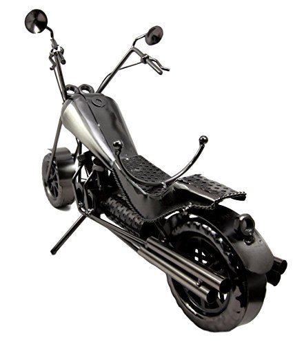 Ebros Gift Ebros Gift Chopper Motorcycle Bike Hand Made Metal Wine Bottle Holder Caddy Decor Figurine 16"H