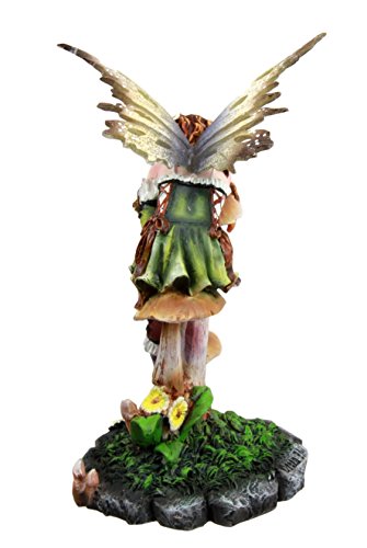 Ebros Gift Ebros Gift Daisy Mushroom Cottage Garden Fairy Daydreaming Figurine 5.25"Tall