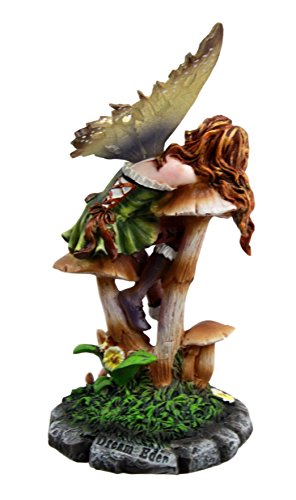 Ebros Gift Ebros Gift Daisy Mushroom Cottage Garden Fairy Daydreaming Figurine 5.25"Tall