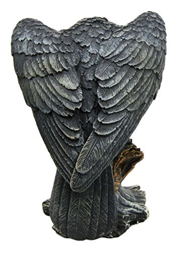 Ebros Gift Ebros Gift Dark Death Raven Crow Stalking Prey On Cliff Top Scavenger Bird Figurine 7.25"H