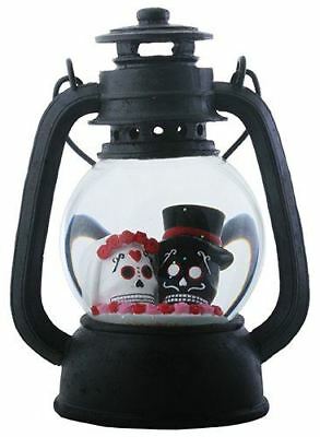 ebros gift Ebros Gift Day Of The Dead DOD 7.5" Height Lantern Water Globe Bride & Froom