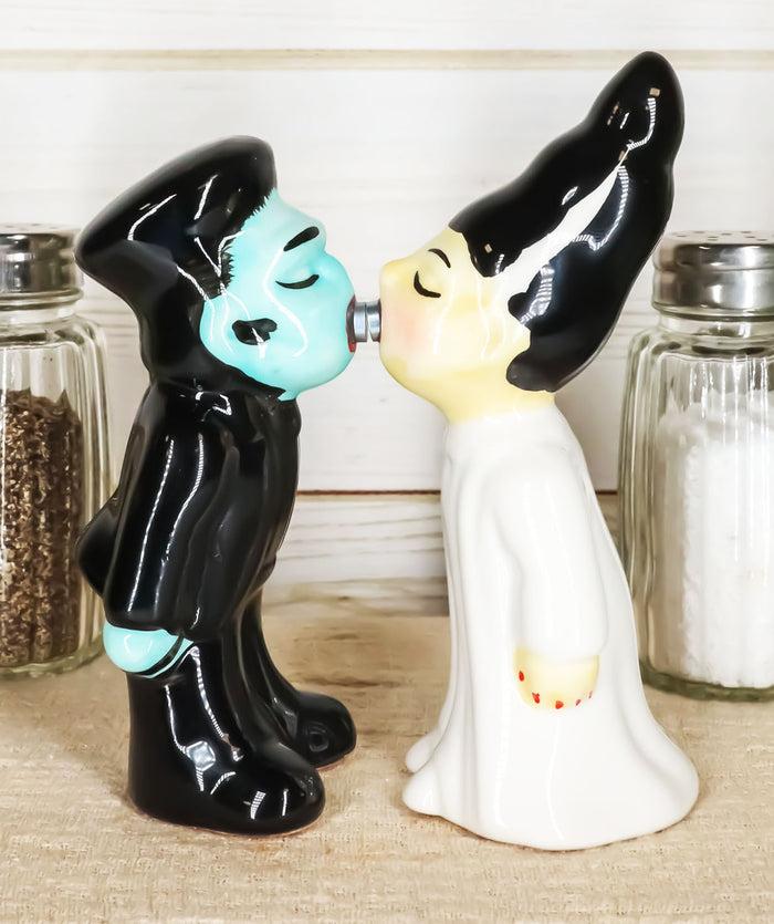 ebros gift Ebros Gift Day Of The Dead Mr & Mrs Frankenstein Monster Ceramic Salt Pepper Shakers Figurine Set