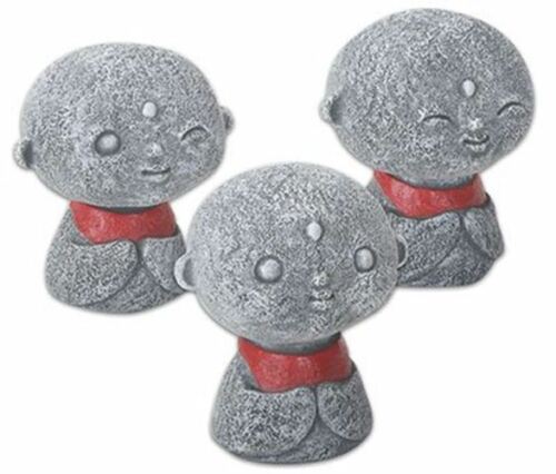 ebros gift Ebros Gift Decorative Jizo Monks Set of 3 Figurine 2.5" Height Charm Small Japan