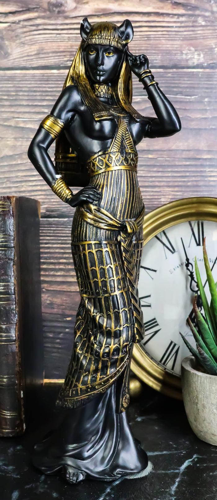 ebros gift Ebros Gift Egyptian Goddess Bastet Cat in Sensual Human Form Figurine 10.75"H